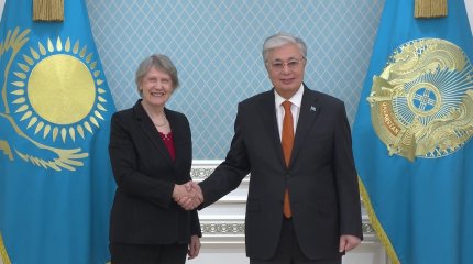 Мемлекет басшысы «Өндіруші салалардың ашықтығы бастамасы» ұйымының басқарма төрағасы Хелен Кларкты қабылдады