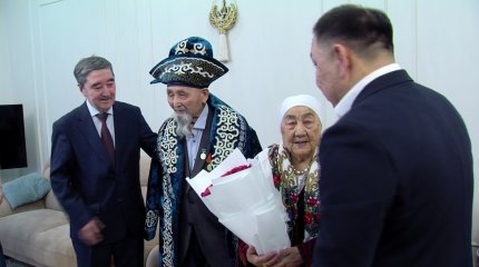 Тыл және еңбек ардагері Қабжан Біләлов 90 жасқа келді