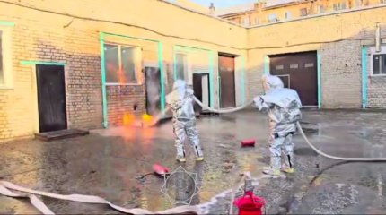 850 человек эвакуировали в Павлодаре из-за возгорания газгольдера под землёй