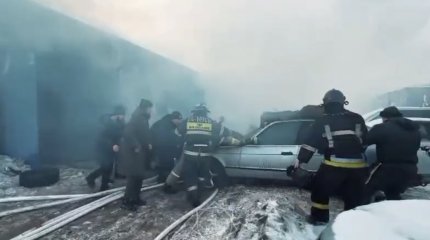 СТО едва не взорвалась в столице (ВИДЕО)