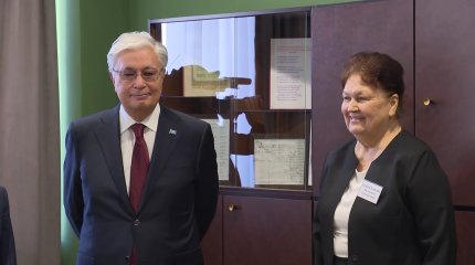 С юными талантами встретился Глава государства в области Жетісу