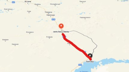 Участок трассы закрыли из-за непогоды в Карагандинской области