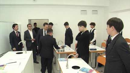 Алматыда №59 мектеп-гимназиясы қайта жөндеу жұмыстарынан өтіп, қолданысқа берілді