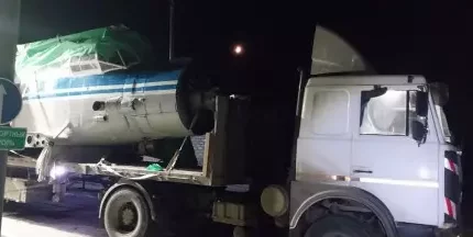 Павлодар облысында ұшақ тиеген МАЗ шекарадан өтпек болды