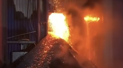 Элеватор с семечками загорелся в Акколе