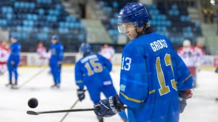 Хоккейден Қазақстан жастар құрамасы ірі есеппен жеңіске жетті
