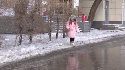 Павлодарда  орталық көшені су басты