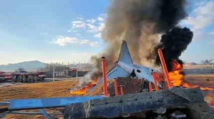 Оңтүстік Кореяда жолаушылар ұшағы апатқа ұшырады