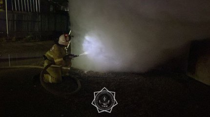 CТО загорелось в Алматинской области