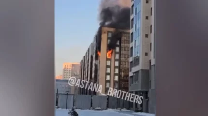 Астананың сол жағалауында көпқабатты тұрғын үйдің пәтері өртеніп кетті