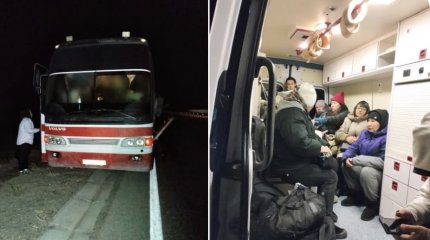 14 человек экстренно эвакуировали с ночной трассы