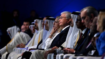 Президент в качестве почетного гостя участвует в открытии Doha Forum