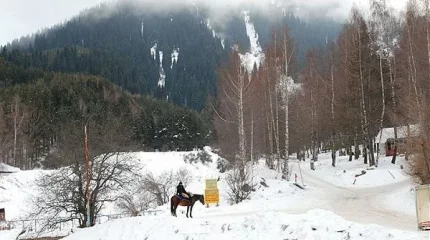 Дорогу закрыли к алматинским турбазам