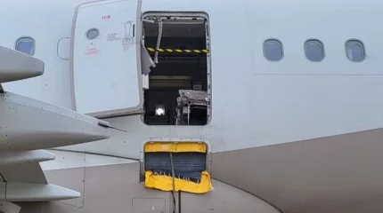 Жолаушы ұшақтың есігін ашып жіберді