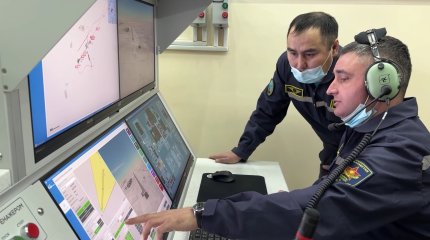 Военные пилоты ведут подготовку к полётам на новом тренажёрном комплексе