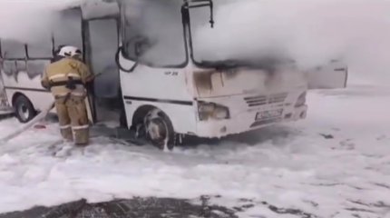 Жетісу облысында жолаушылар тасымалдайтын автобус өртенді
