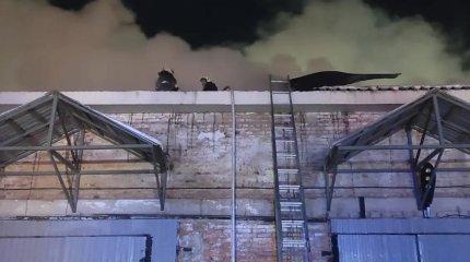 Петропавлда техникалық қызмет көрсету стансасы өртенді