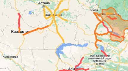 Дороги закрыли в 10 областях Казахстана