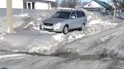 Снег почернел в Хромтау