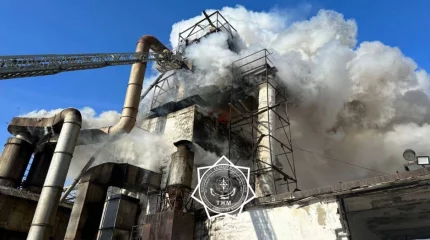 Қостанайда элеватор өртеніп жатыр