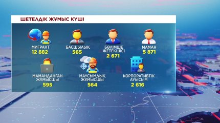 Елімізде 13 мыңға жуық мигрант еңбек етіп жүр
