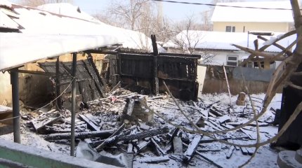 Алматыда тұрғын үй маңындағы сарайдан өрт шығып, екі адам қаза тапты