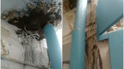 В квартирах актауской пятиэтажки рушится плита перекрытия