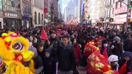 Празднование китайского Нового года в Нью-Йорке завершилось большим парадом