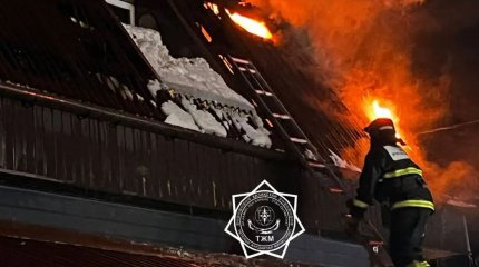 Петропавлда автосервис өртке оранды