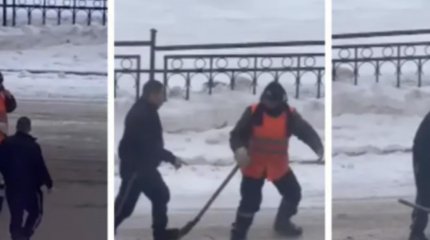 Астанада жол тазалаушыға шабуыл жасаған ер адам да, жұмысшының өзі де жазаланды