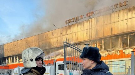 Пожар на рынке Семея ликвидирован, у погорельцев принимают заявления