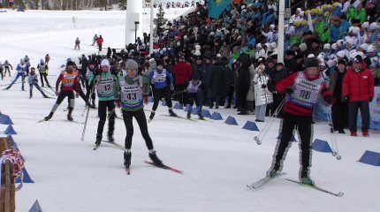 Массовый лыжный забег прошел в Акмолинской области