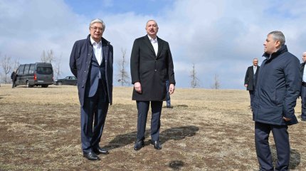 Касым-Жомарт Токаев и Ильхам Алиев посетили город Шушу