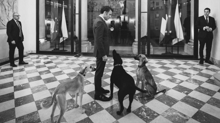 Фотограф Макрона опубликовал снимок президента с казахскими тазы