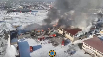 Астанада қойма өртенді