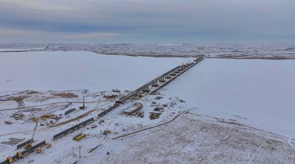 Проезд по самому протяженному мосту в Казахстане откроют в этом году