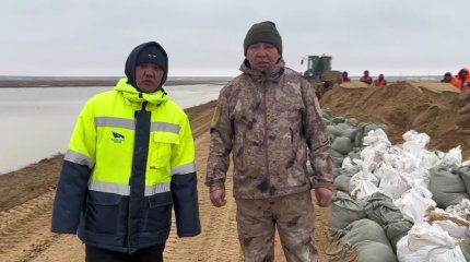 Ақтөбенің Шалқар ауданында қар суы республикалық тас жолды шайып кетті