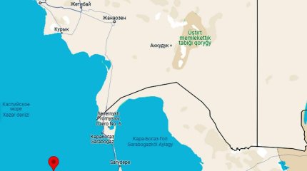 В Каспии произошло землетрясение