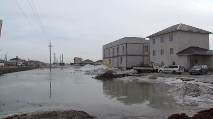 Қоянды ауылында су сору жұмыстары жүргізіліп жатыр