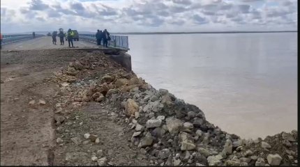 Мост на автодороге Самара-Шымкент восстановлен после паводка