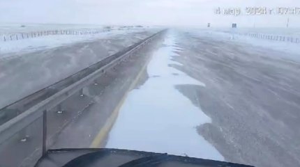 Водителей предупреждают о сложных условиях на дорогах Казахстана