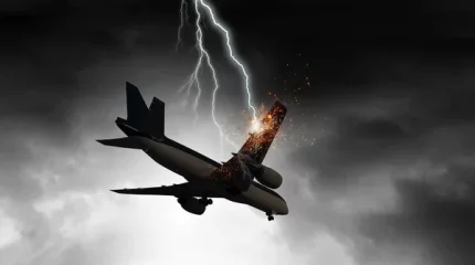 550 жолаушысы бар ұшаққа найзағай түсті