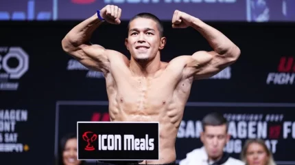 Асу Алмабаев UFC-дегі екінші жекпе-жегі алдында салмақтан өтті