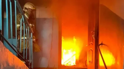 Алматыда өрт шыққан үйден 9 адам құтқарылды