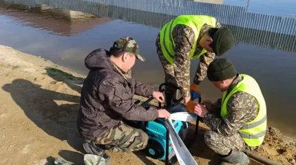 Құлсары қаласының көшелерінен 250 мың текше метр су сорылды