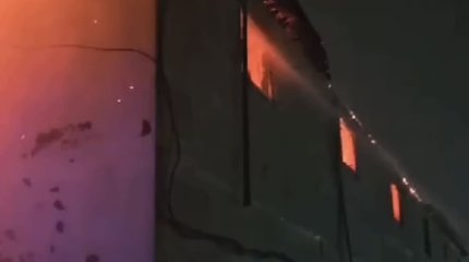 Общежитие сгорело в Астане