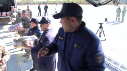 Қызылжарға ұшақпен 10 тонна гуманитарлық көмек жеткізілді