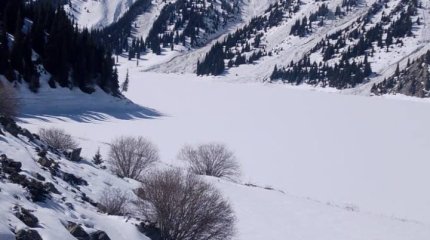 Гигантская лавина сошла в Алматы