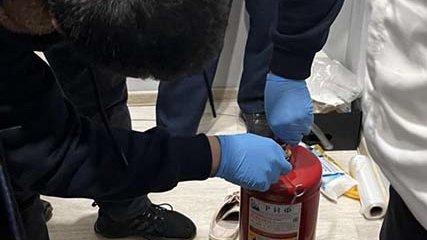 Рудничанина задержали с гашишем в огнетушителе