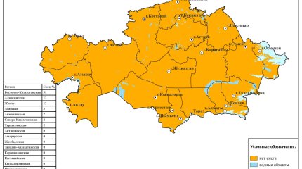 Еще 3% территории Казахстана покрыто снегом